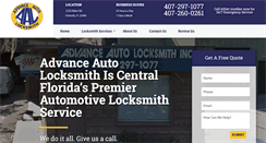 Desktop Screenshot of advanceautolocksmith.com