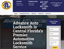 Tablet Screenshot of advanceautolocksmith.com